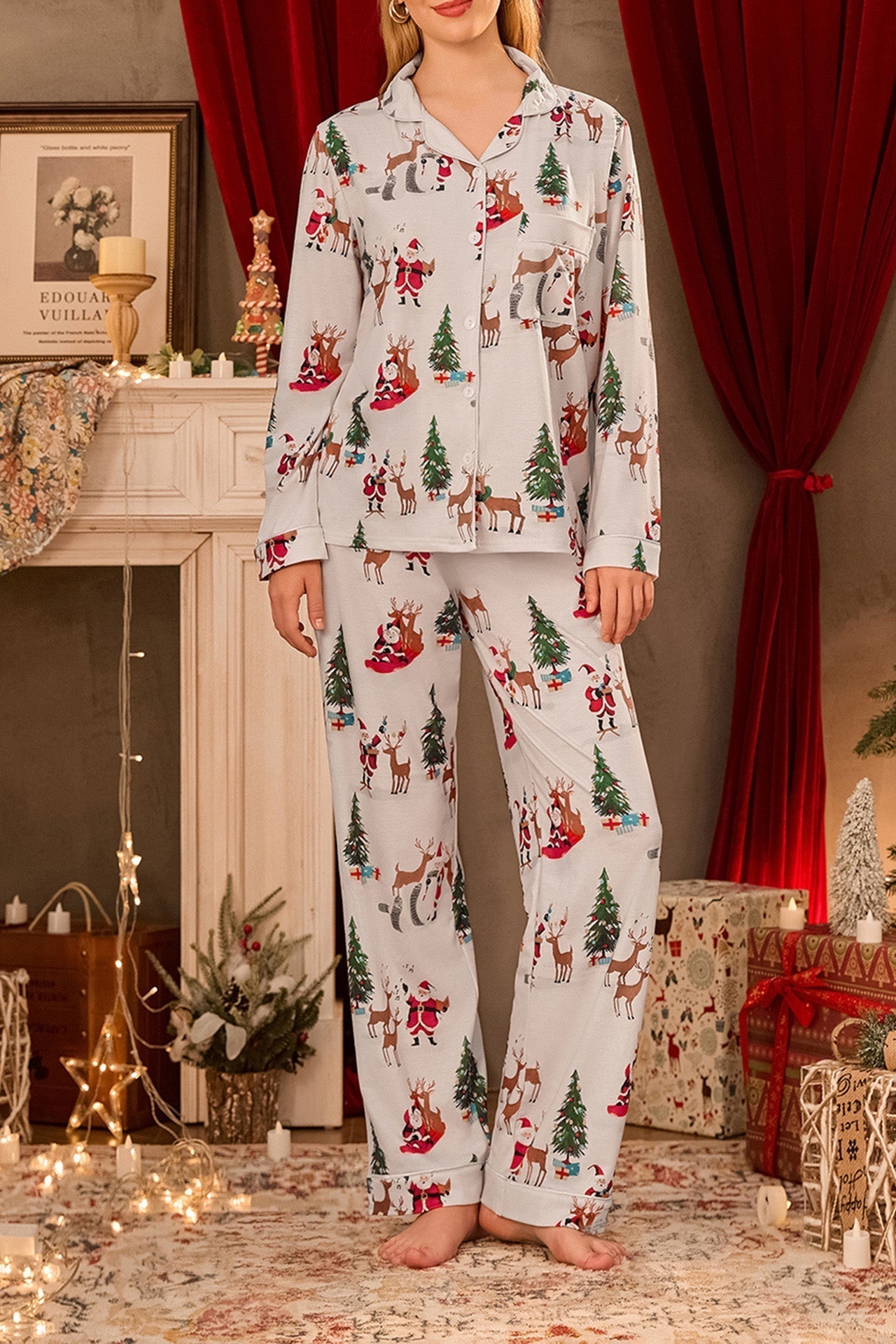 WW | Weihnachtsdruck-Pyjamas