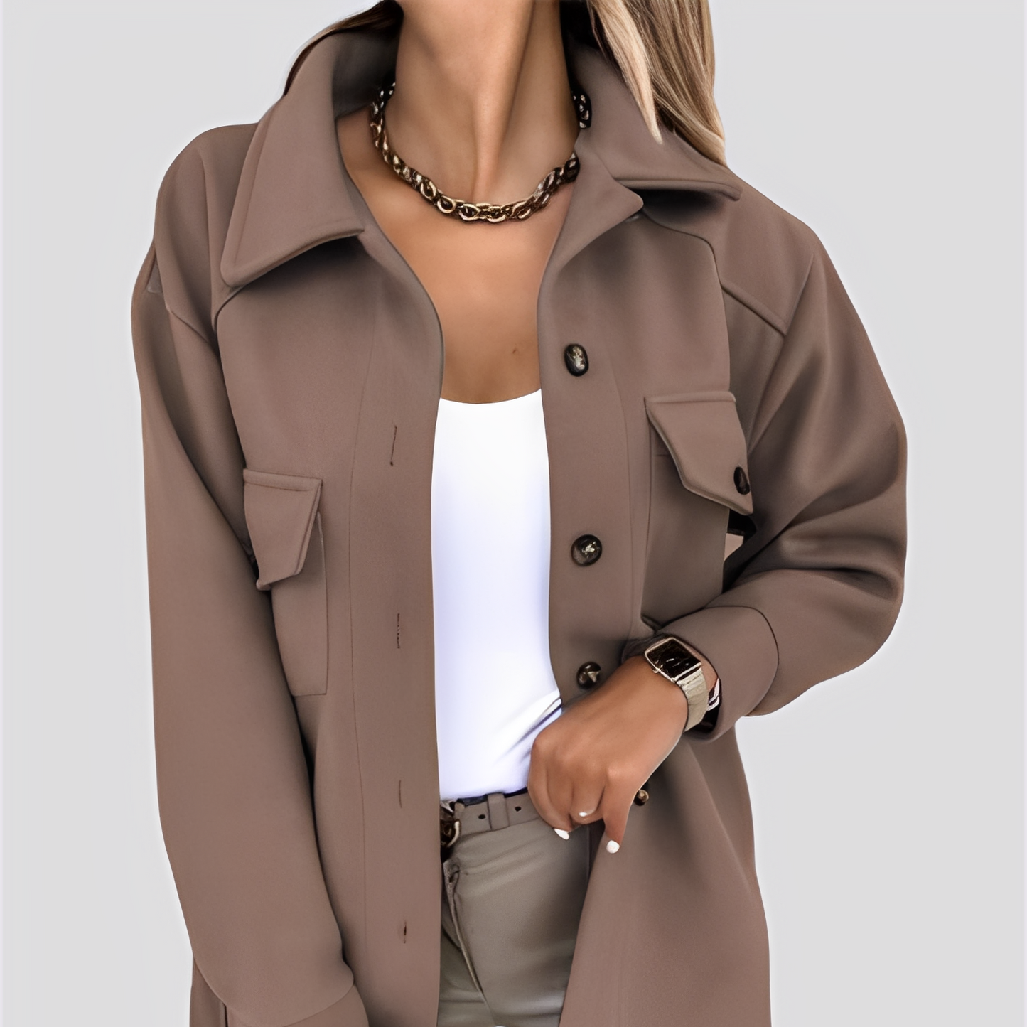WW | Damen Leichtgewicht Wolle Reverskragenjacke