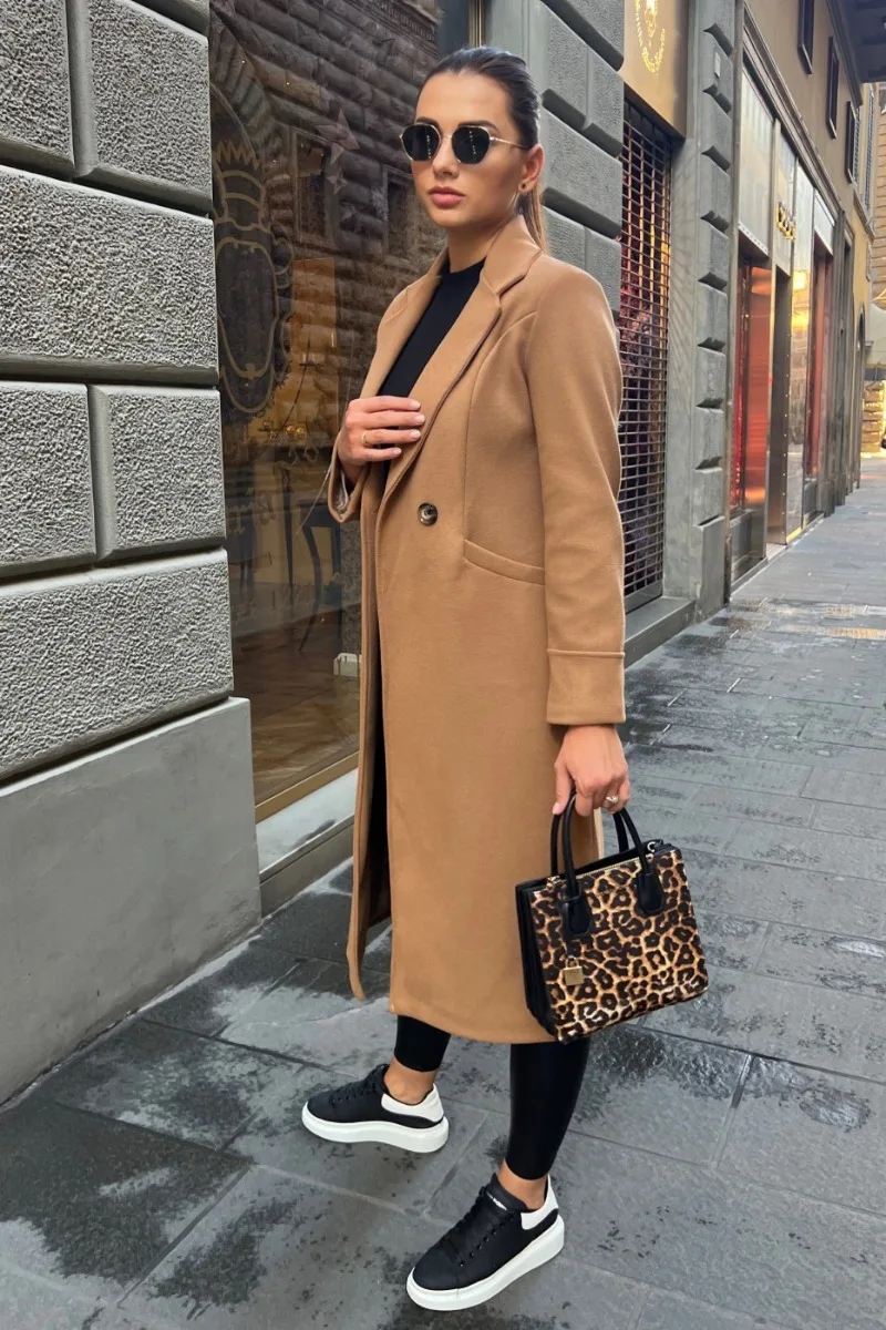 WW | Klassischer Langer Trenchcoat mit