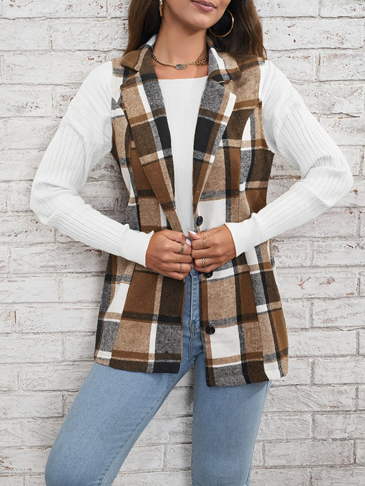 WW | Wolle Plaid Weste