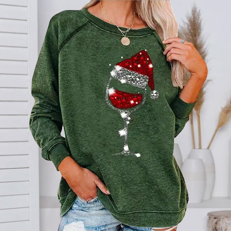 WW | Festliche Cheers Weinglas Sweatshirt