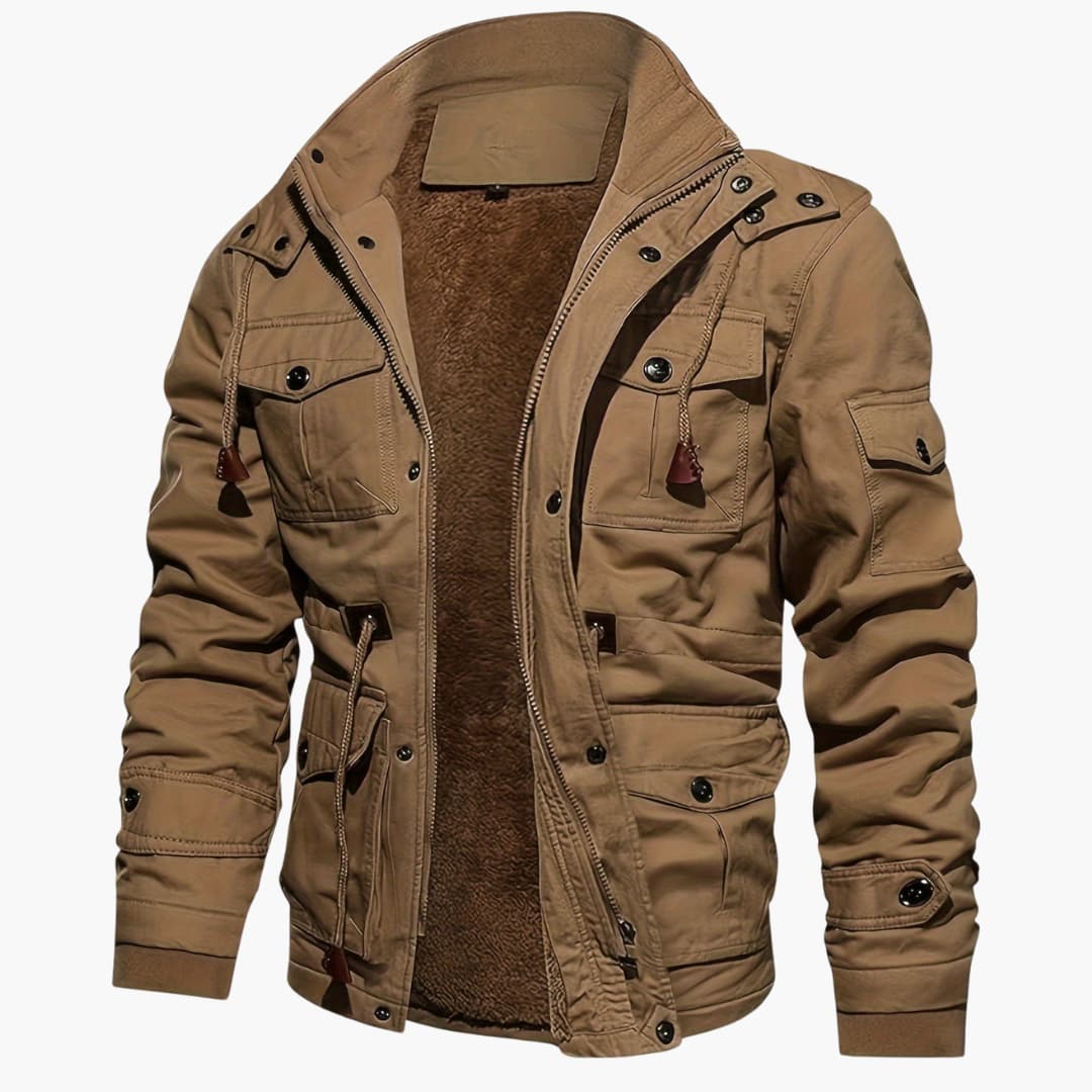 WW | Warm fleece jacket with pockets for men
