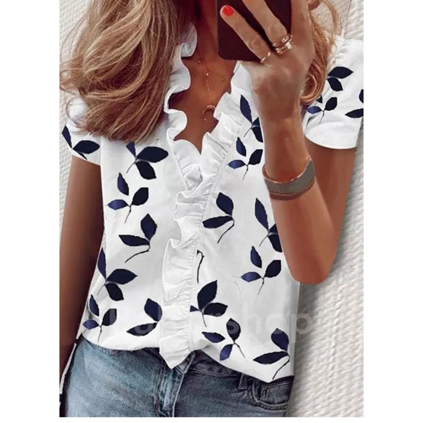 WW | Floral Chiffon Blouse