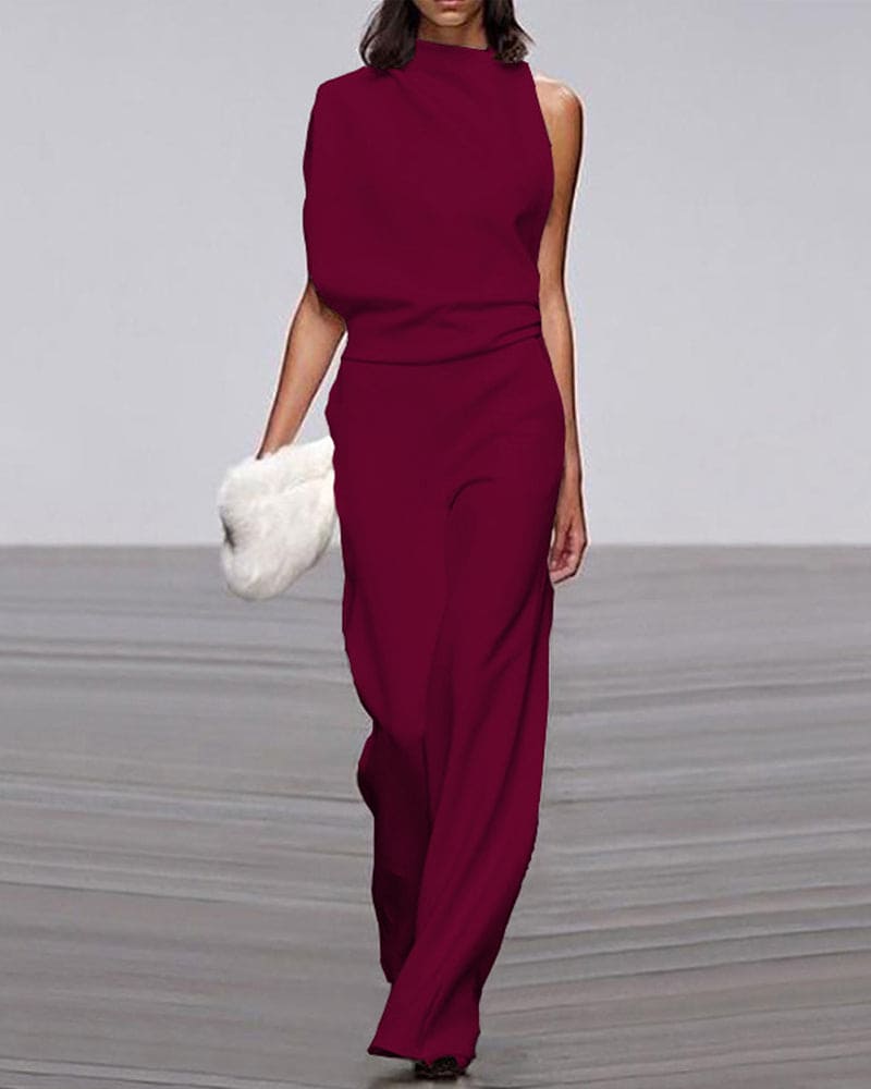 WW | Premium One Shoulder Jumpsuit