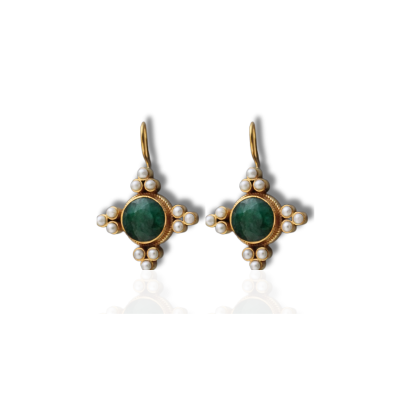 WW | Pearl Harvest Drop Earrings Gold Plated