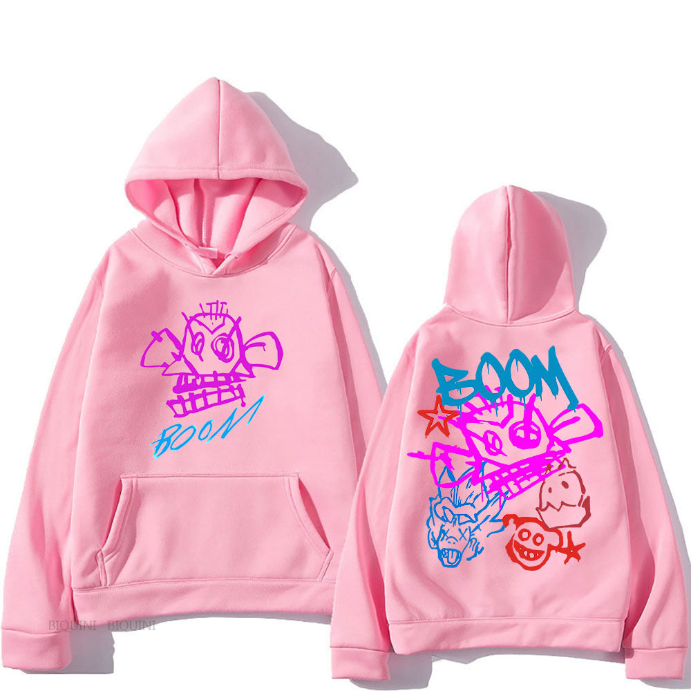 WW | Arcane Jinx Cartoon Langarm-Hoodie