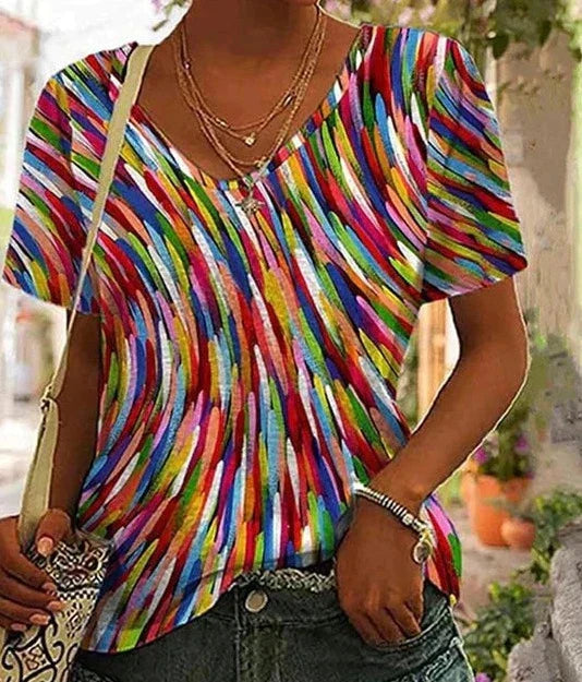 W&W - Buntes Freizeit-Top