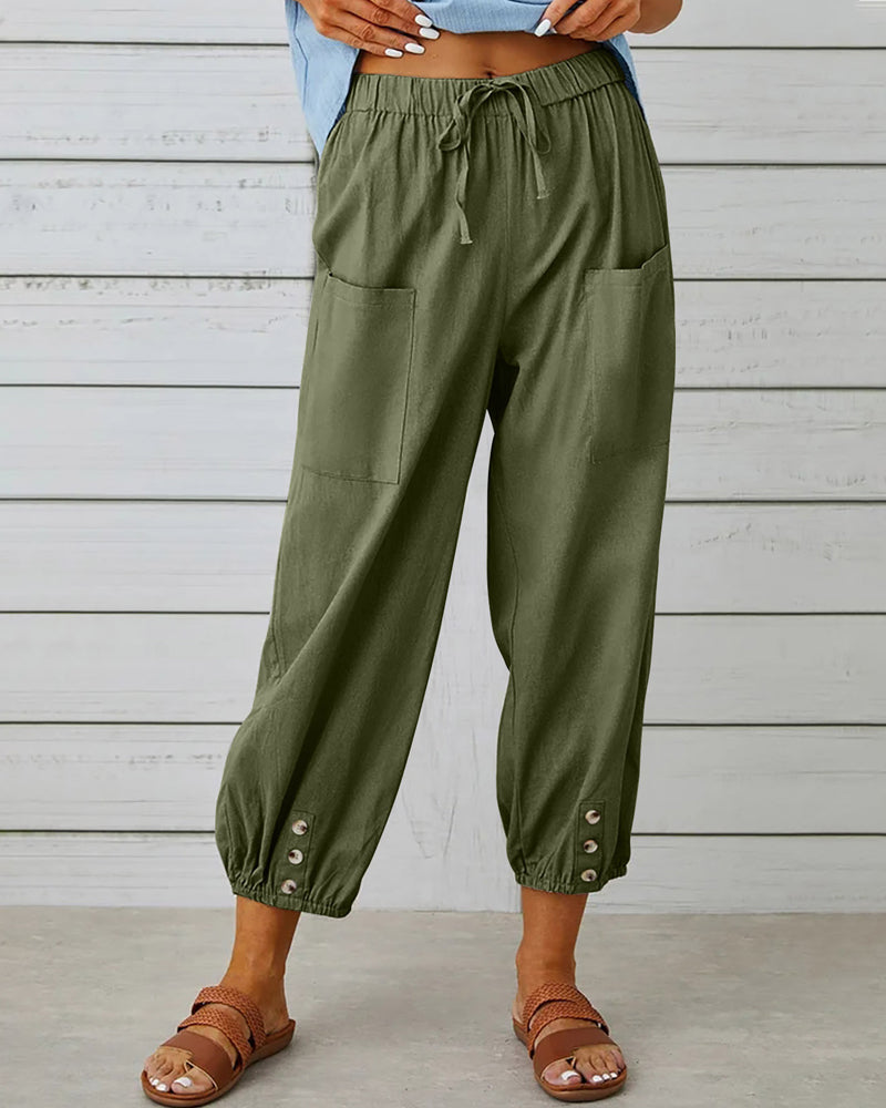 WW | Loose-Fit High-Waist Trousers