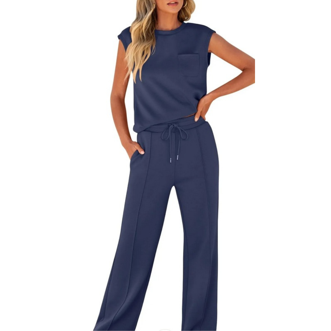 Elivara™ | Casual Chic Two-Piece Set