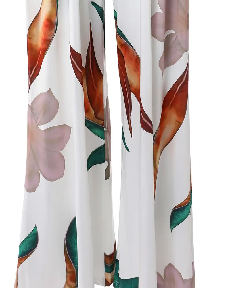 WW | Elegantes Jumpsuit Kleid mit Blumenmuster