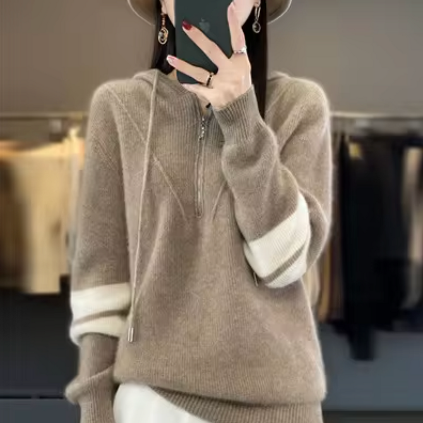Sweater made of cashmere wool