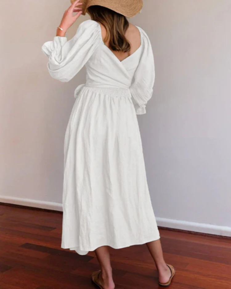 Diana | Dress with ruffled sleeves