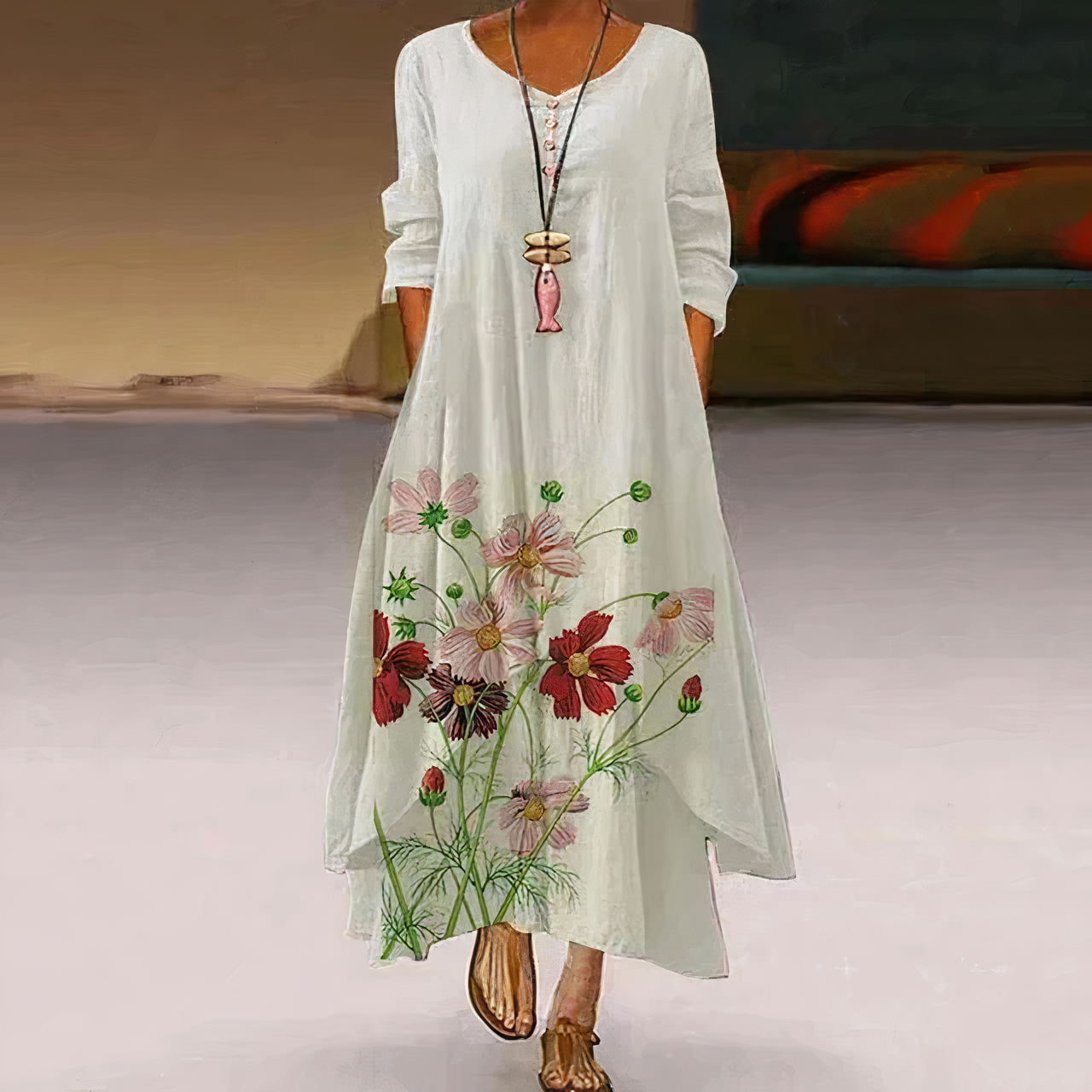 WW | Elegantes Mode Baumwollkleid