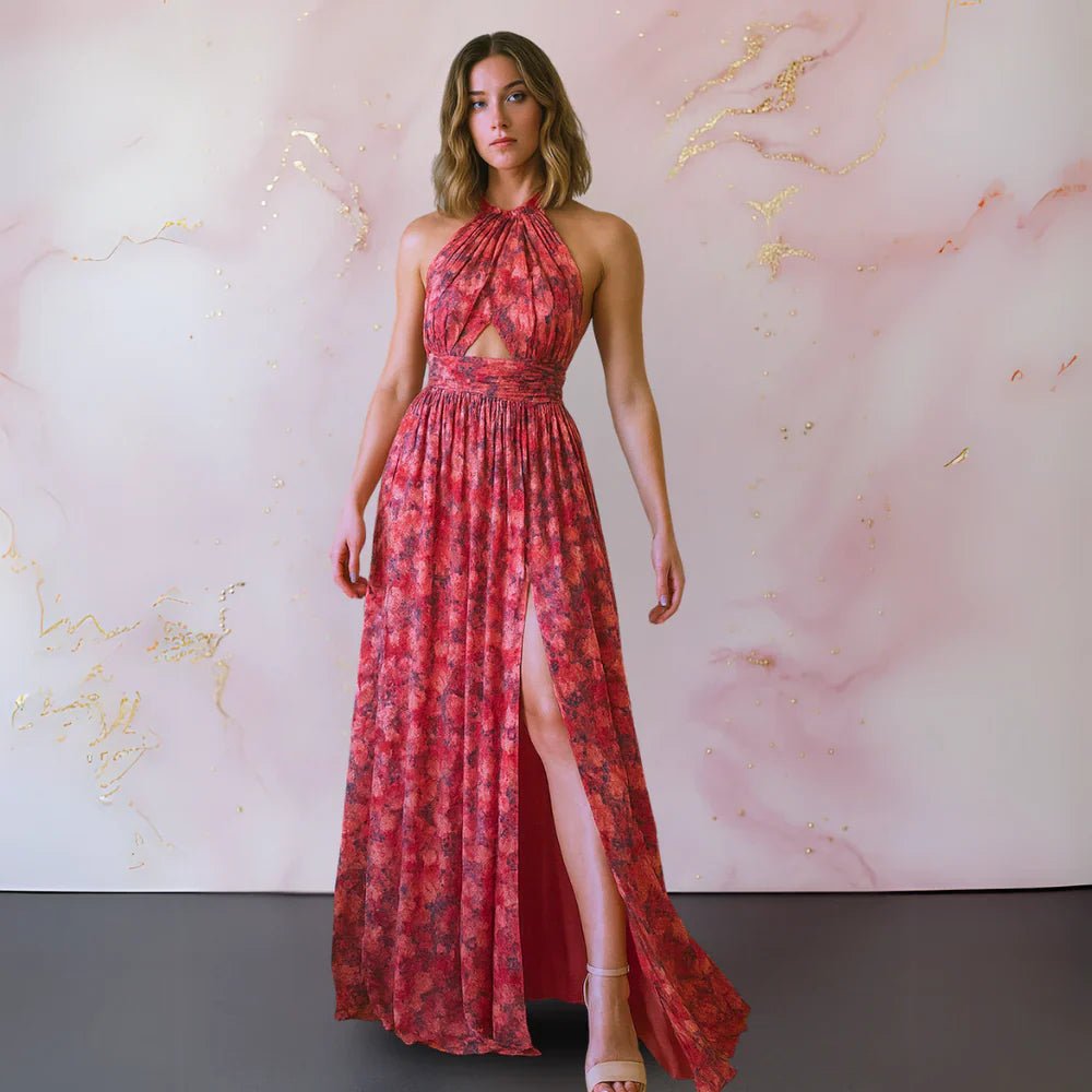 Veronica | Elegant Maxi Dress with Floral Print
