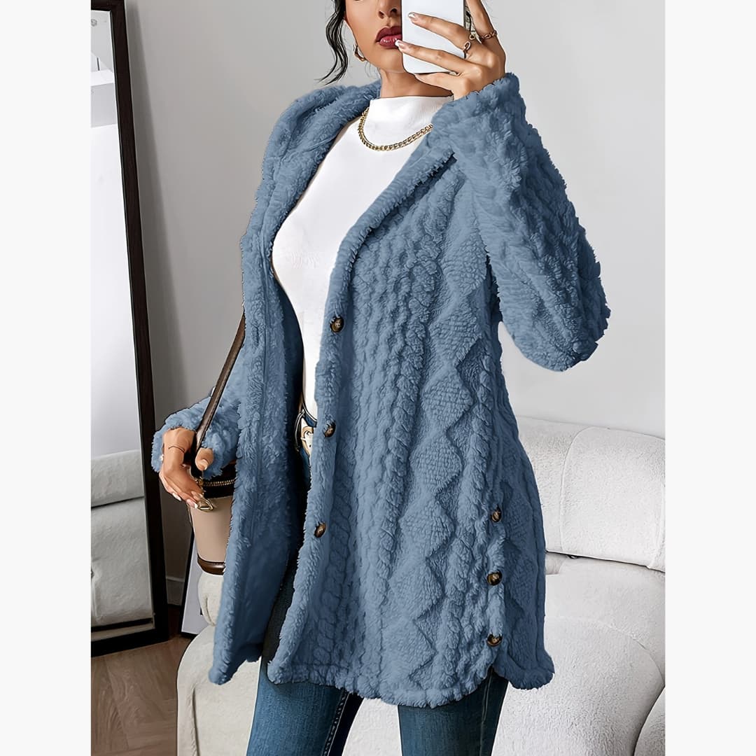 WW | Cozy Hoodie with Teddy Pullover for Women