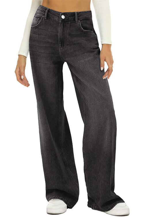 WW | Rosiedress Lässige Weite Beinhosen Aus Zerrissenem Denim