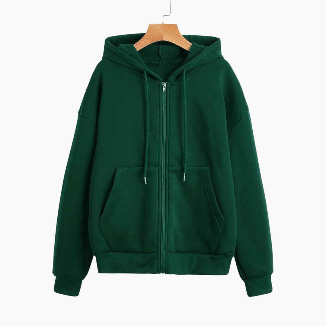 WW | Women's Plain Zip-Up Hoodie
