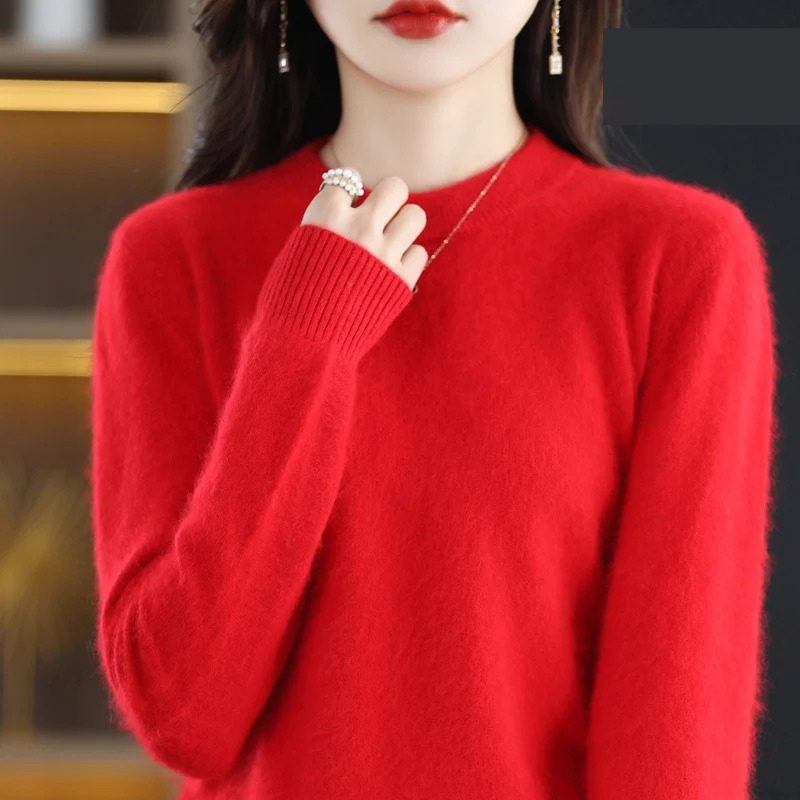 WW | Women's Cashmere Sweater Luxurious Crew Neck, Soft & Fashionable