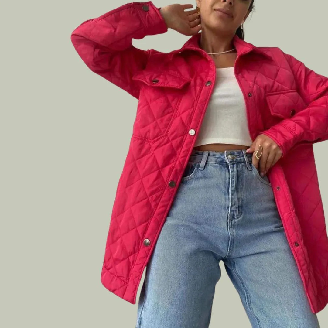 WW | Wattierte Jacke - Elegant - Knopfverschluss, Geräumige Taschen - Ideal für den Herbst