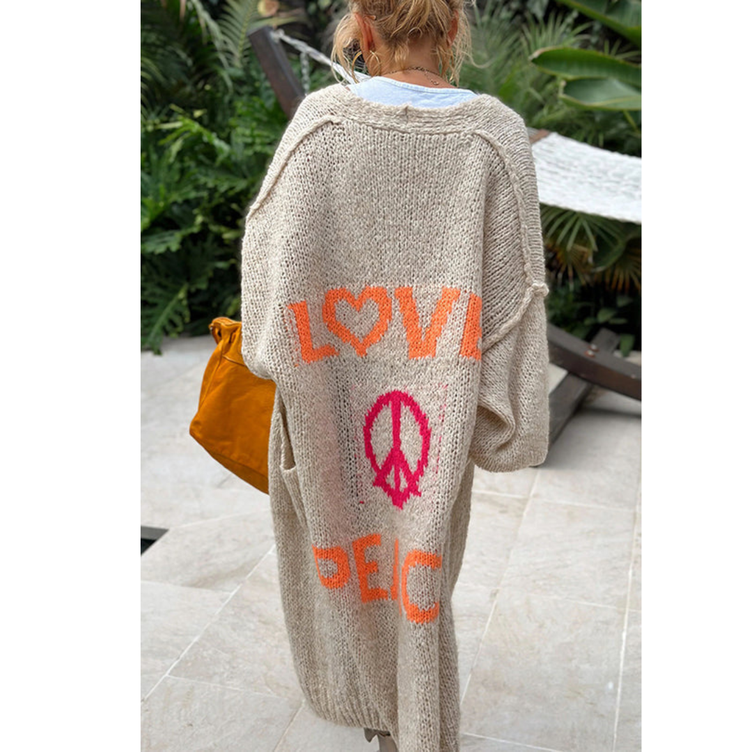 WW | Stylish peace cardigan