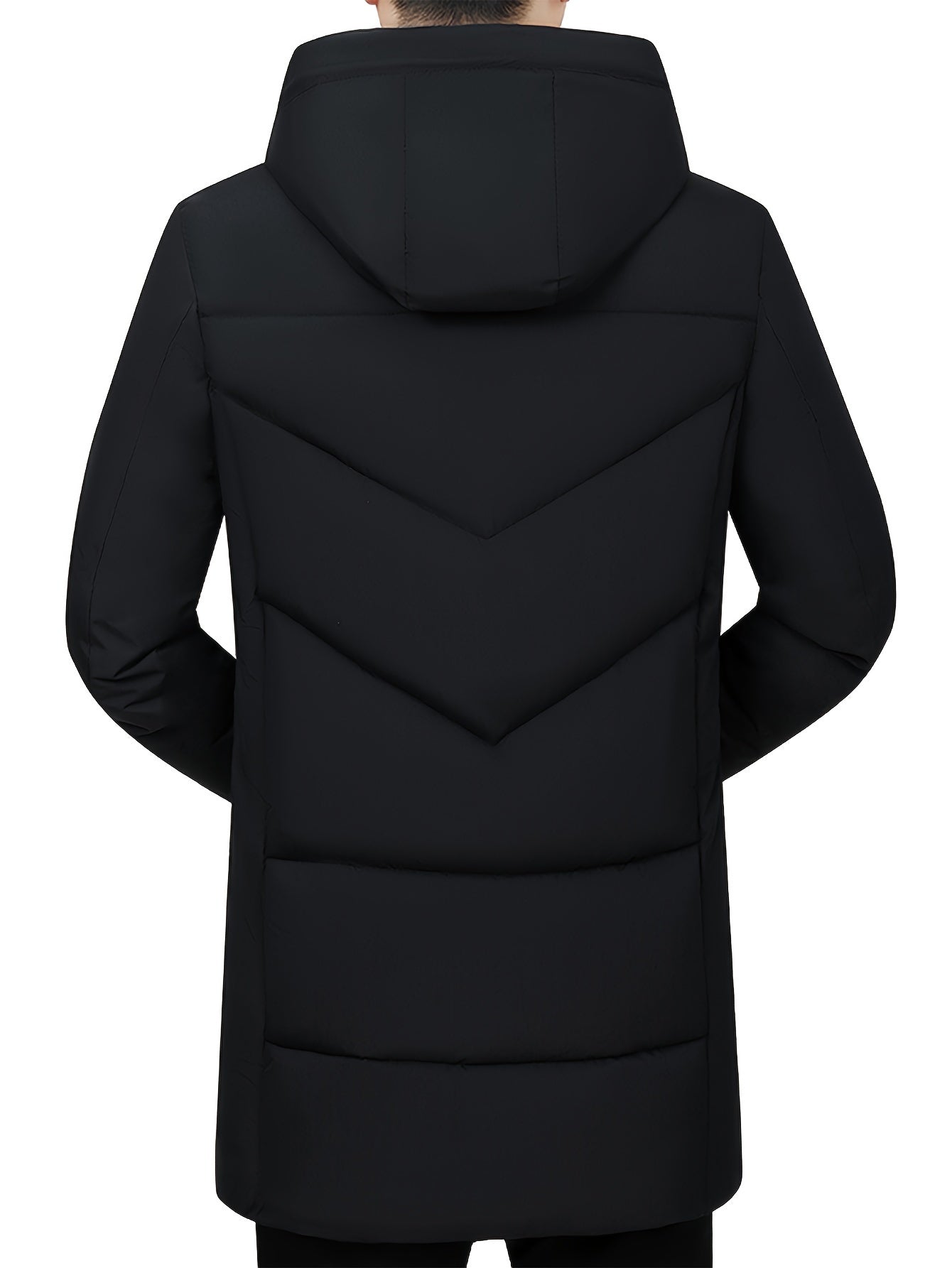 WW | Hooded Winter Jacket - Warm, Windproof & Waterproof Quilted Jacket with Zipper and Pockets