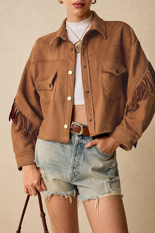 WW | Trim Drop Shoulder Casual Jacke