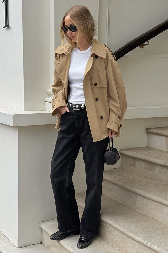 WW | Khaki Trenchkragenjacke
