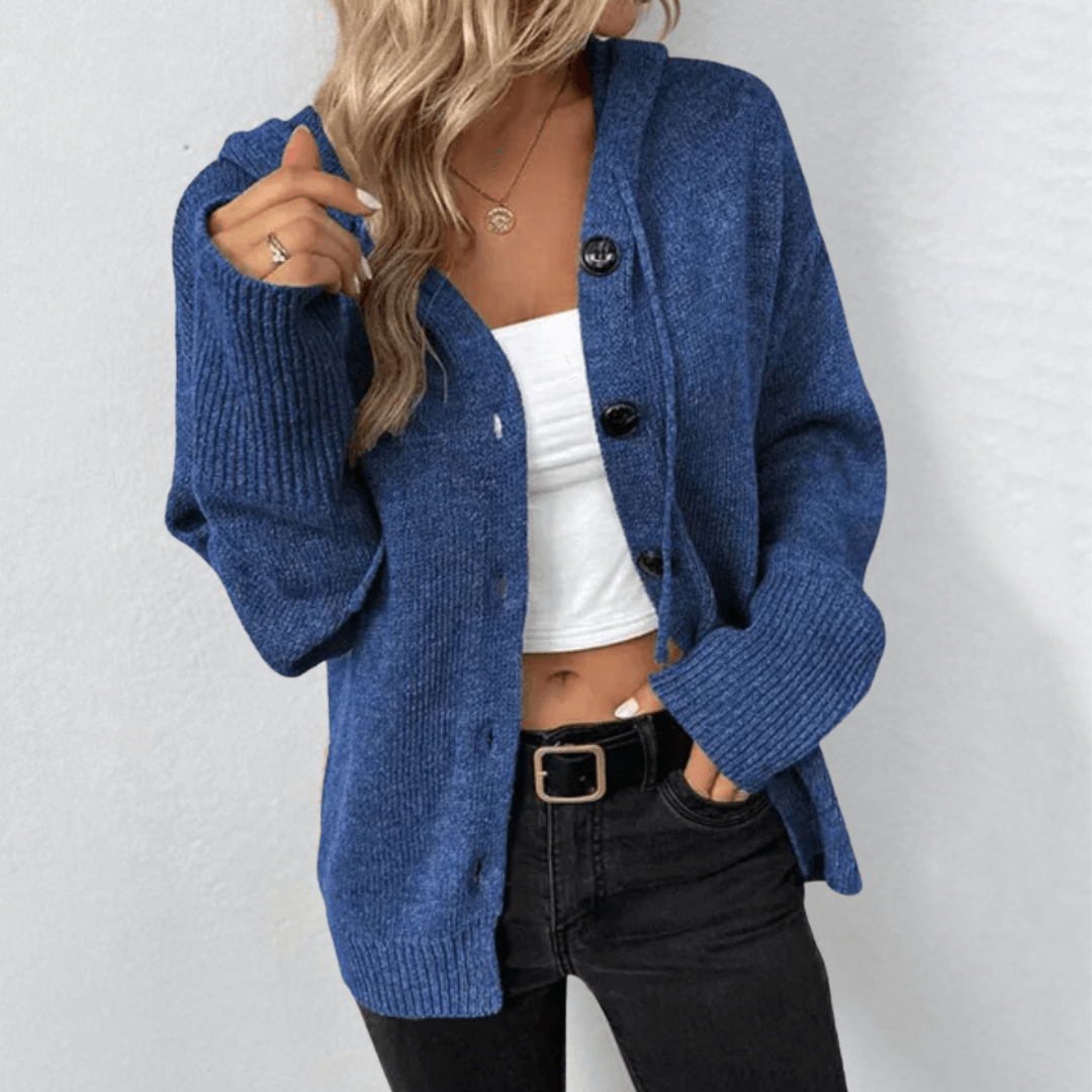 WW | Cozy knitted cardigan with buttons for women