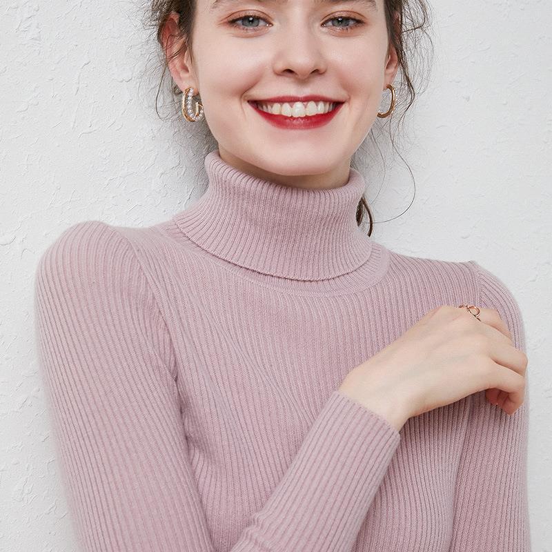 WW | Premium-Wollrollkragenpullover für Frauen