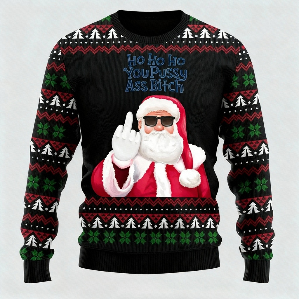 WW | Quirky, Cozy & Festive: The Playful Santa Print Sweater