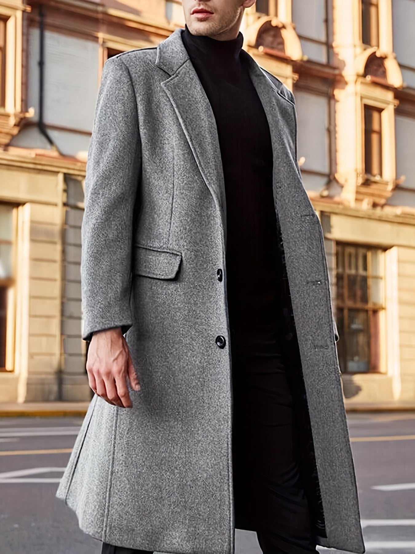 WW | Men's Retro Winter Trench Jacket - Perfect for Outdoor Activities