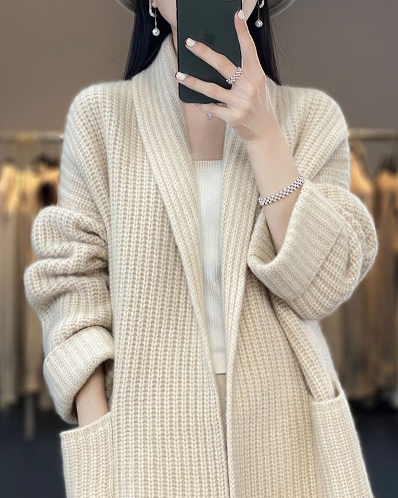 Cardigan mit Reverstaschen
