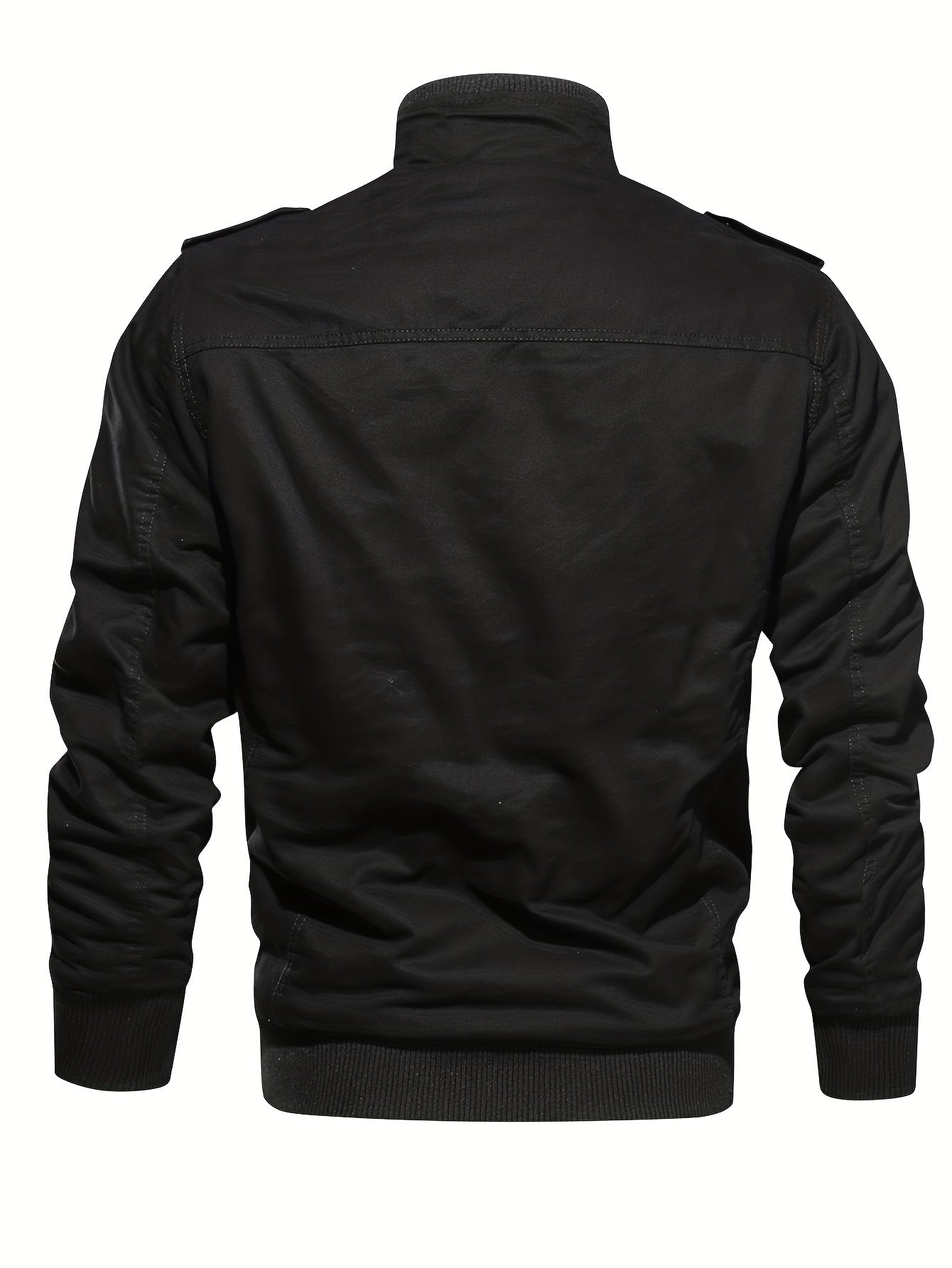 WW | Langarm Reißverschluss Retro Stehkragen Winterjacke Für Herren - Perfekt für Freizeit