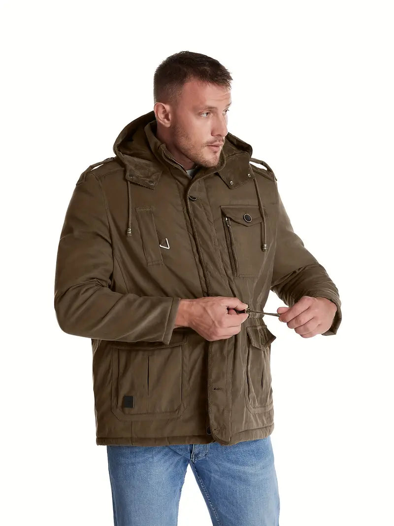 WW | HerrenWinterjacke mit Kapuze und Taschen