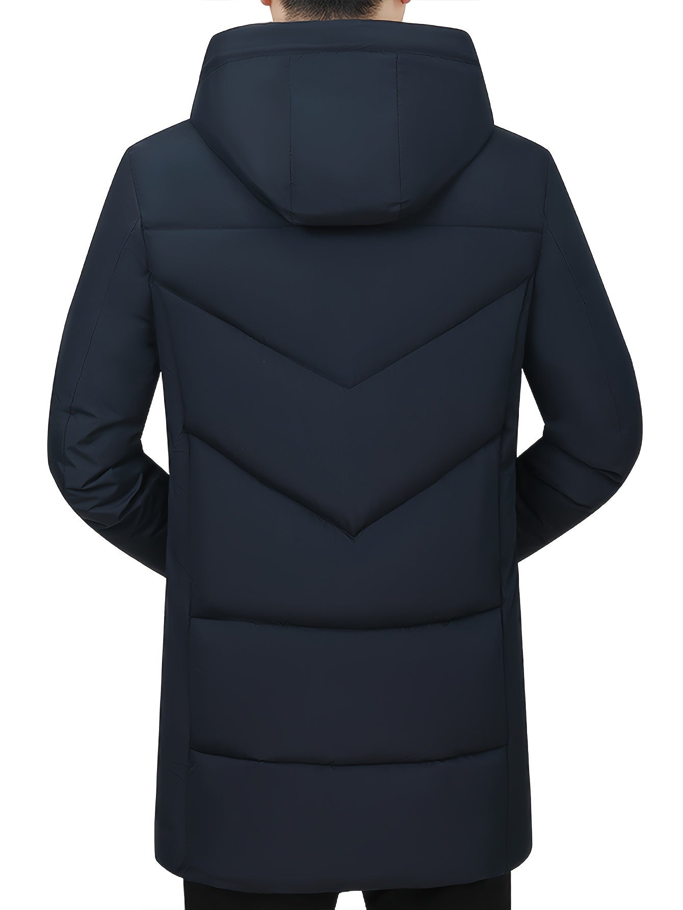 WW | Hooded Winter Jacket - Warm, Windproof & Waterproof Quilted Jacket with Zipper and Pockets