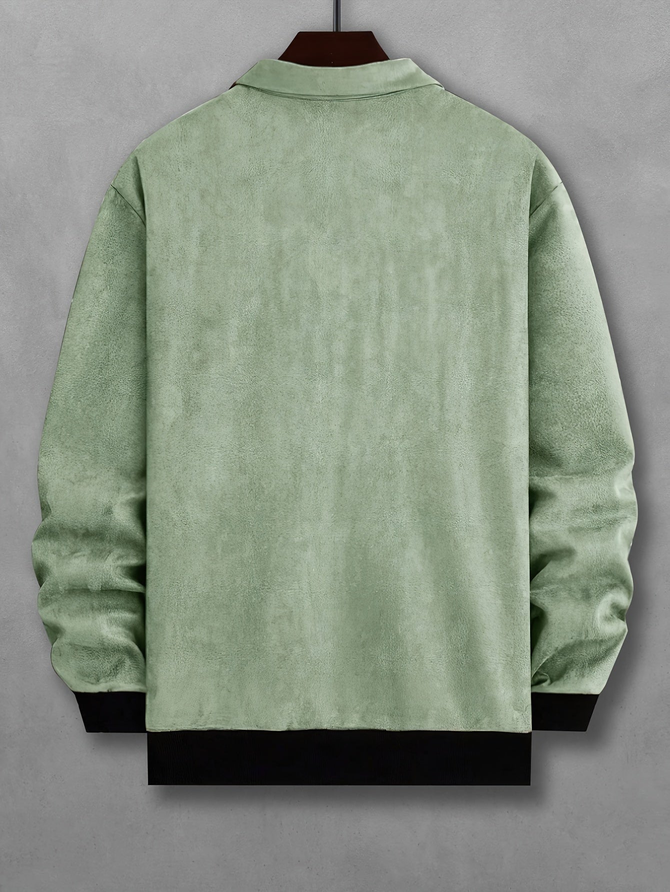 WW |  Einfarbige Warme Fleece Bedruckte Winterjacke Für Herren - Ideal für Winter