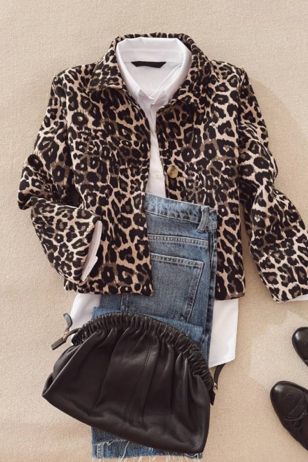 WW | Gekürzte Leopardenjacke