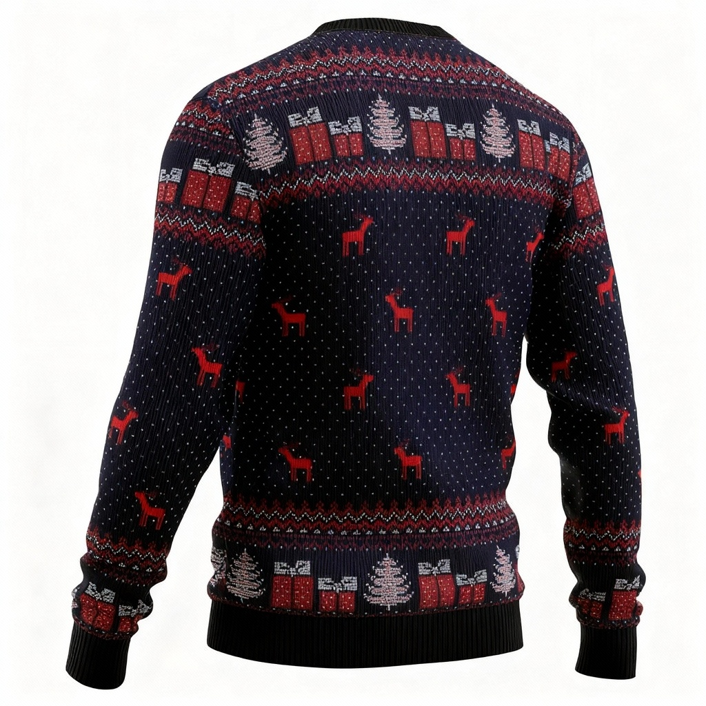 WW | Santa Claus Druck - Feiertagsikonographie Hässlicher Pullover