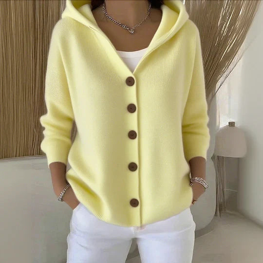 WW | Cozy women's cotton cardigan with long sleeves