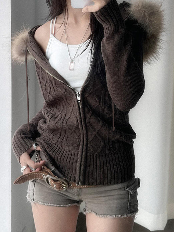 WW | Farbe Vintage Twist und Fellnahtjacke