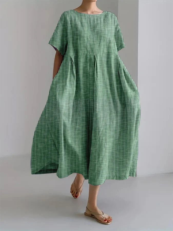 BIANCA | Long casual dress with a comfortable fit and retro style for everyday wear