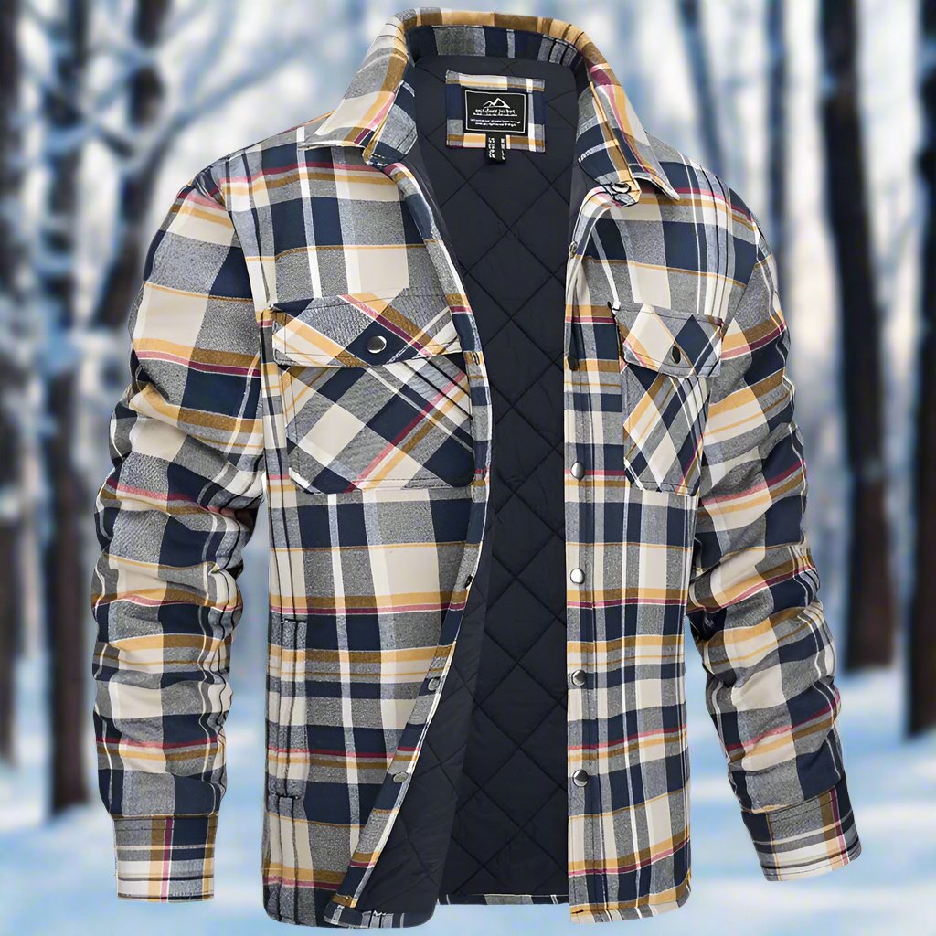 WW | Shirtjacke Steppflanell Karomuster Druckknöpfe Brusttaschen