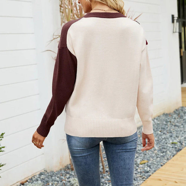WW | Pullover mit Gestreiftem Strick