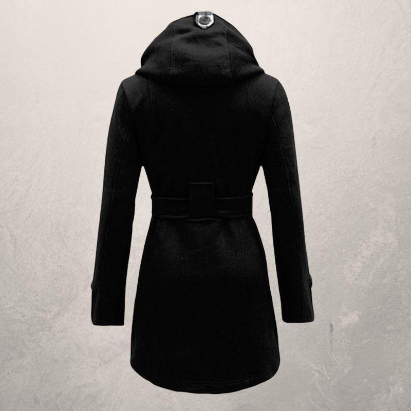 WW | Trenchcoat Doppelreiher Kapuze Taillengürtel Klassischer Schnitt