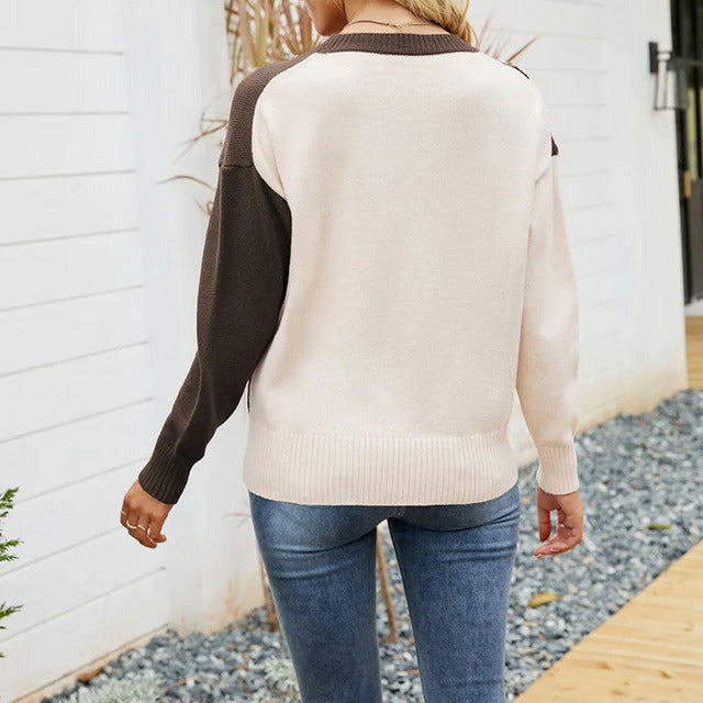 WW | Pullover mit Gestreiftem Strick