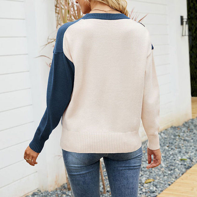 WW | Pullover mit Gestreiftem Strick