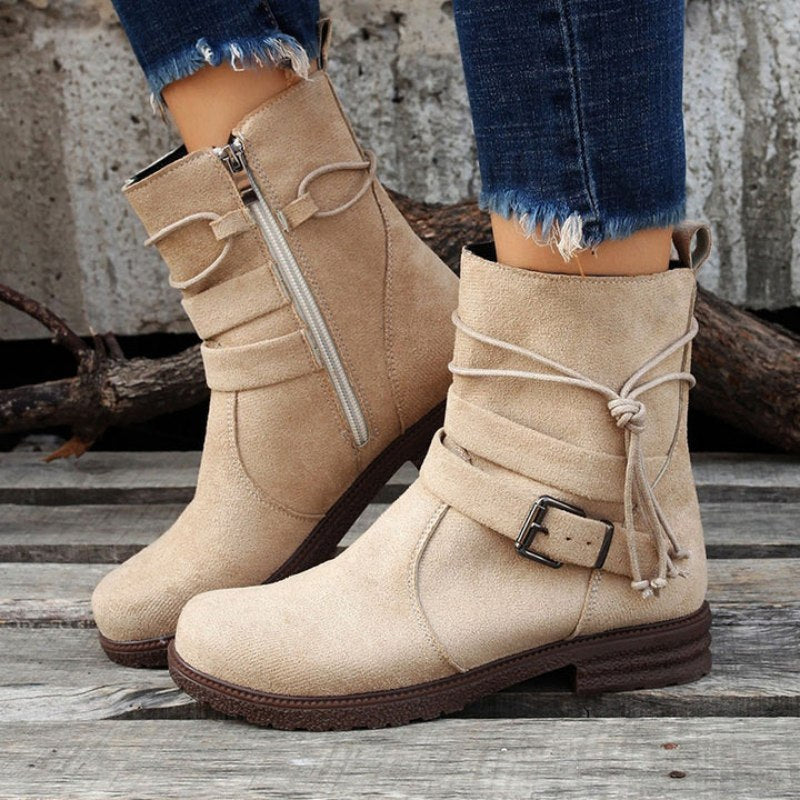 WW | Casual Damenstiefel mit Schnalle
