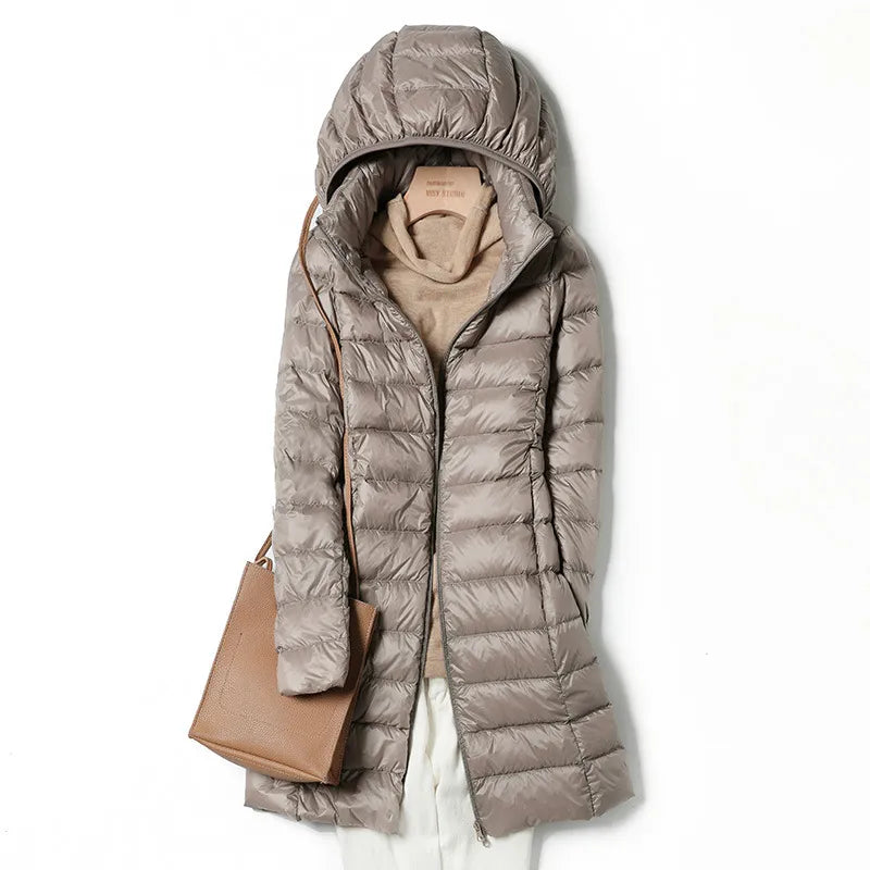 WW | Herbst und Winter Pelzkragen Warme Damen Daunen