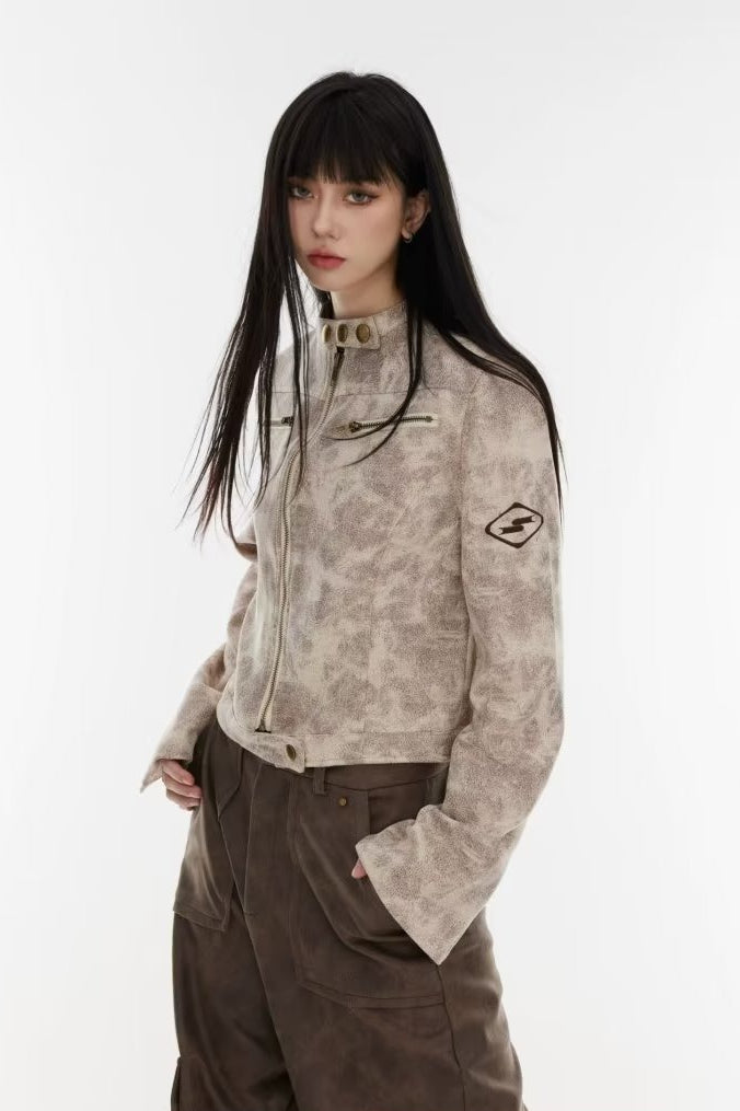WW | Batik Stand-Up Collar Jacket