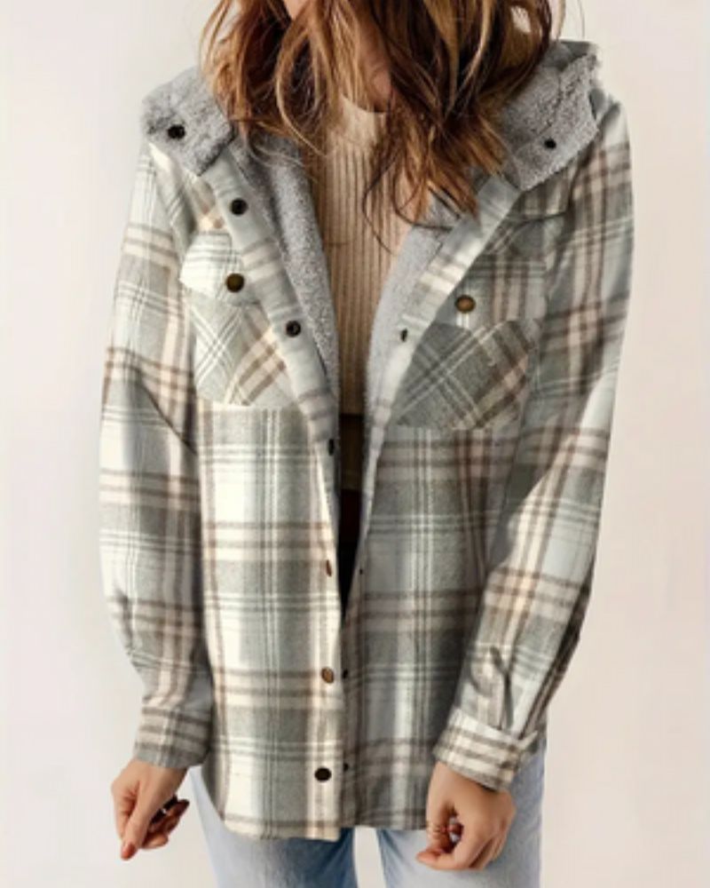 WW | Checked hooded jacket